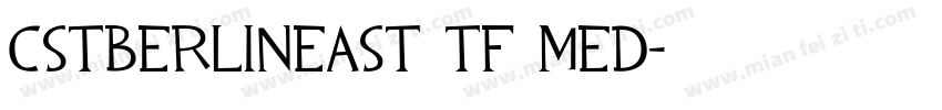 CstBerlinEast Tf Med字体转换